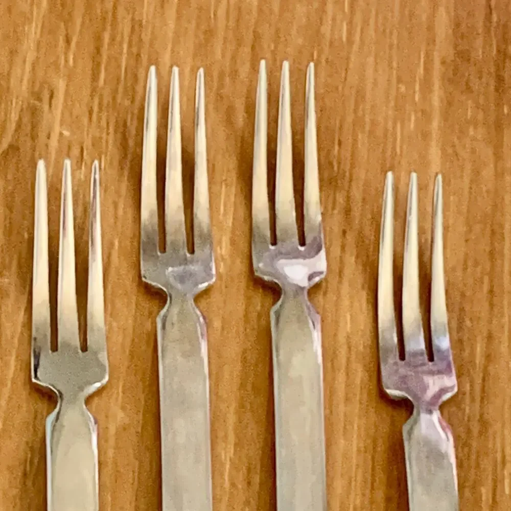 Knobler Cocktail Forks Vintage MCM 6
